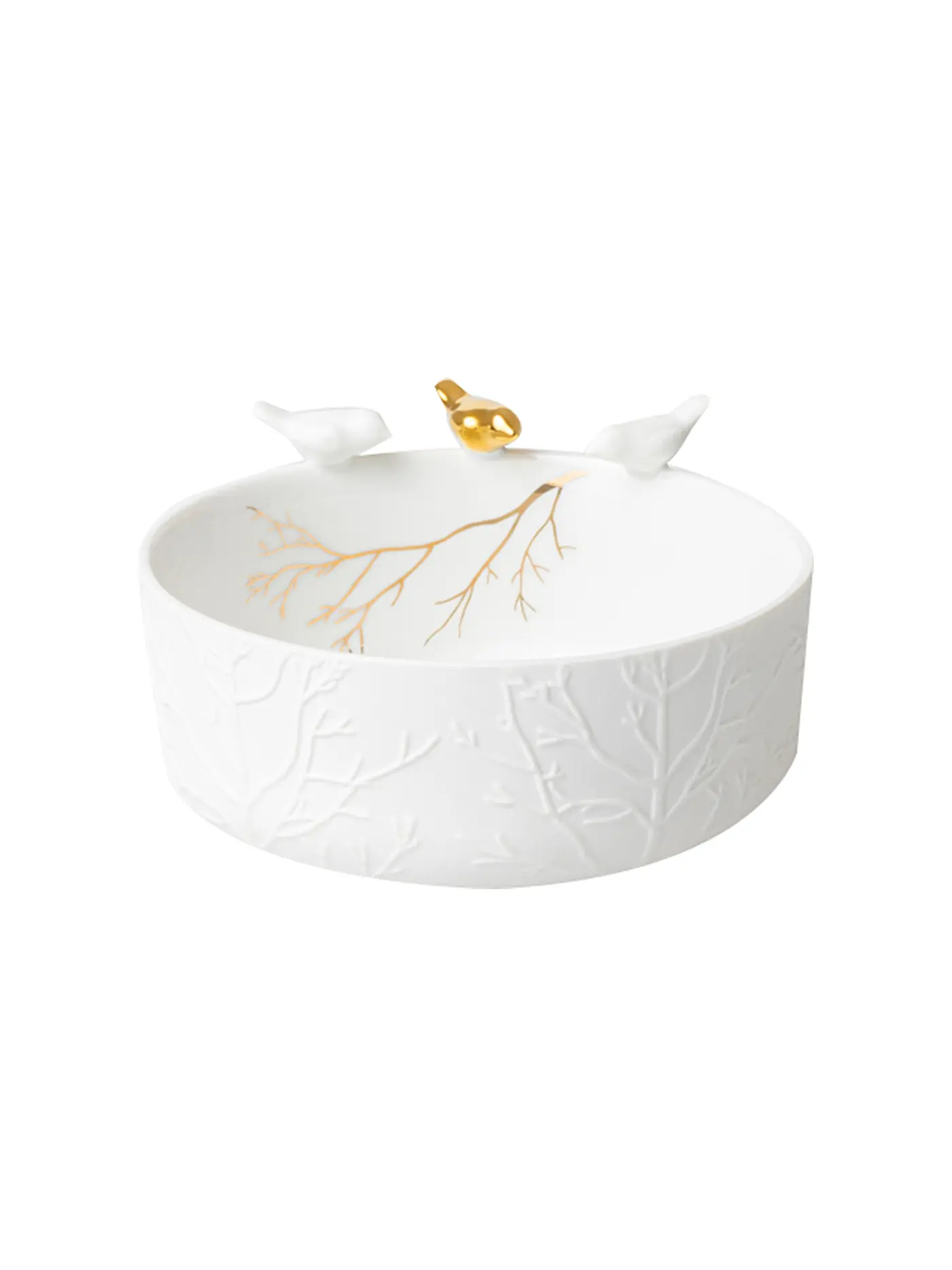 RAEDER | Porzellan Schale VOGELSCHWARM 12x6cm Weiss | 